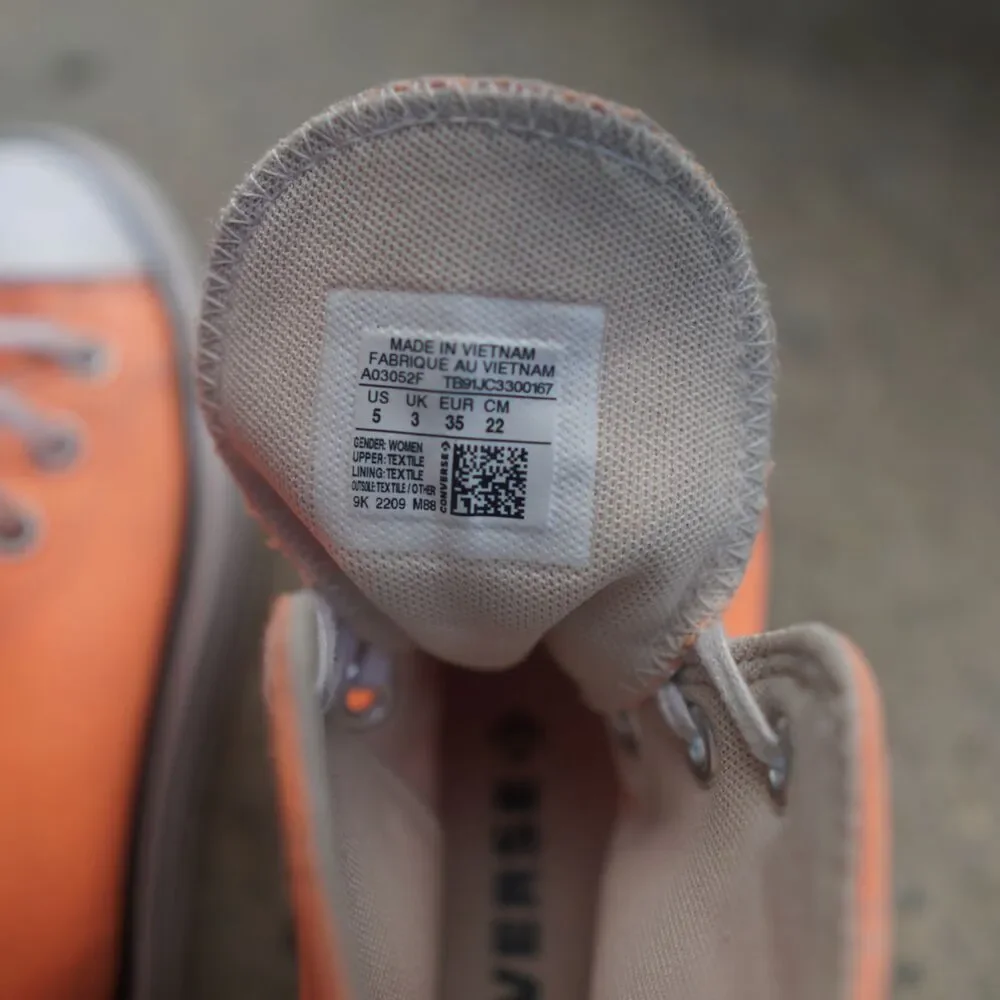 Converse Chuck Taylor All Star Lift High Top Peach Beam Orange Platform Women 5